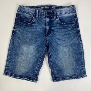 PROJEK‎ Raw Denim Shorts Acid Wash Casual Blue Jean Shorts Size 32